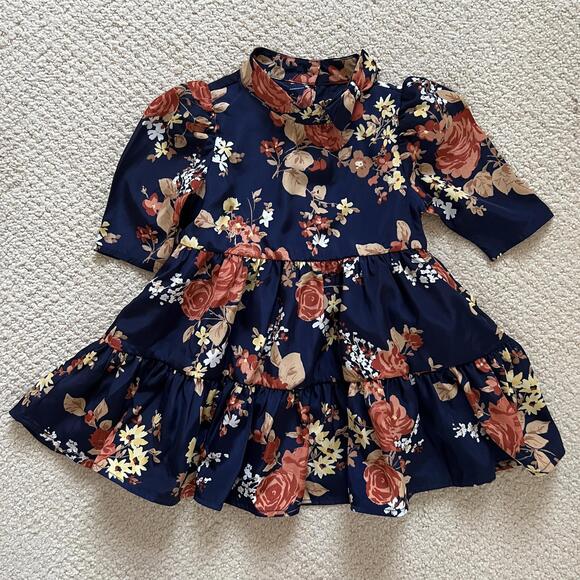 Janie and Jack Other - NWOT Janie & Jack Baby Girls Occasion Dress Fall Floral Print Size 12-18 Month